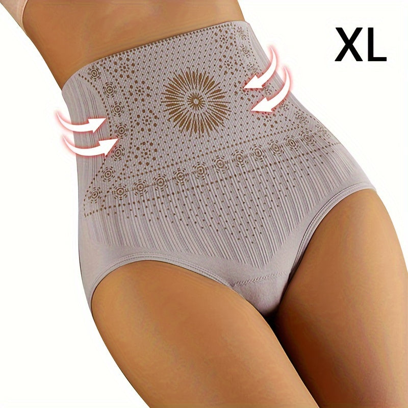 Seamless High-Waist Shapewear Panties - Breathable, Tummy Control Underwear for Fitness & Training