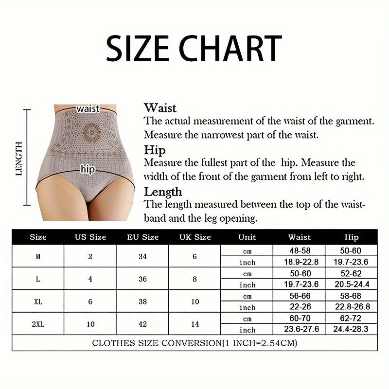 Seamless High-Waist Shapewear Panties - Breathable, Tummy Control Underwear for Fitness & Training