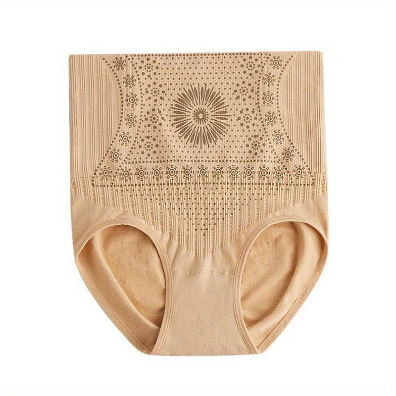 Seamless High-Waist Shapewear Panties - Breathable, Tummy Control Underwear for Fitness & Training