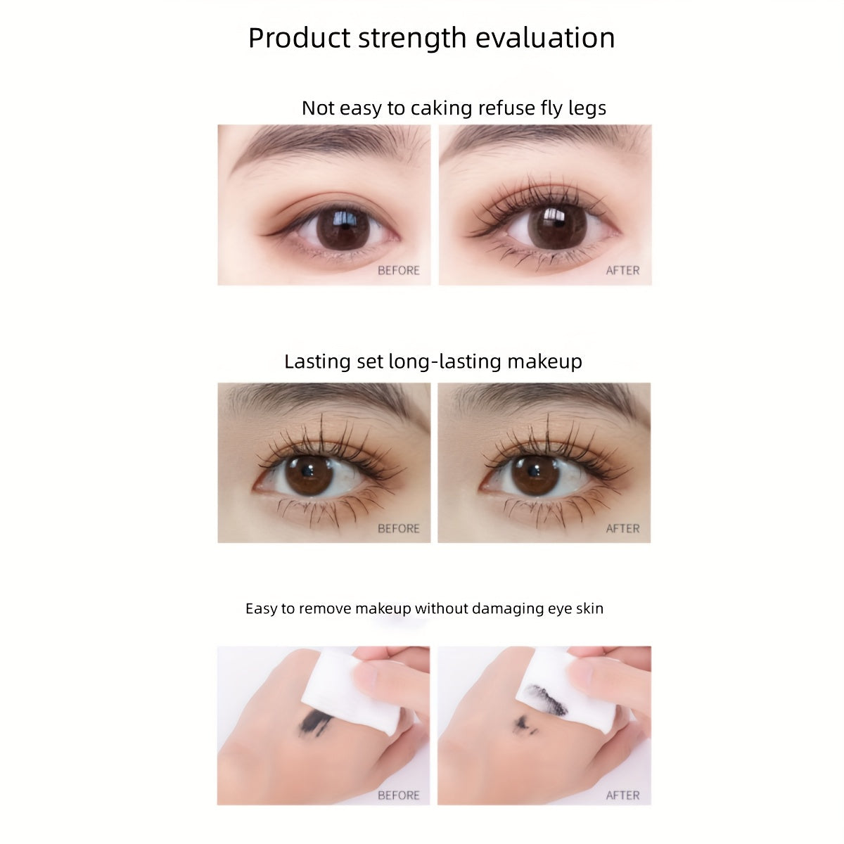 Styling Mascara Slender Long Thick Waterproof Sweat Proof Mascara With Fine Brush Head Smudge Proof Mascara