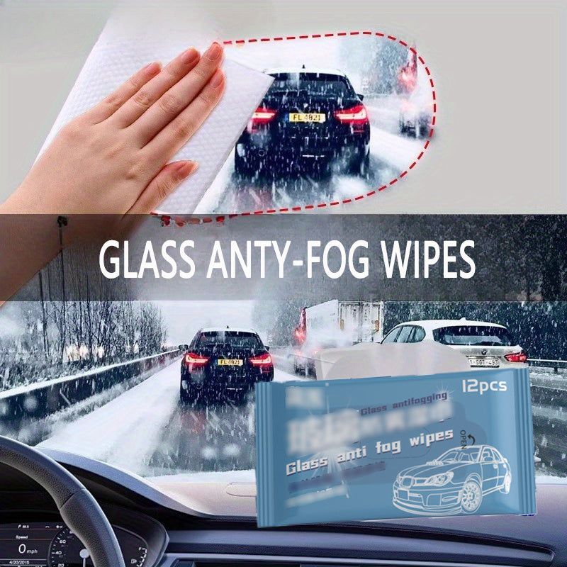 Car Glass Anti-Fog Wipes & Rain Repellent