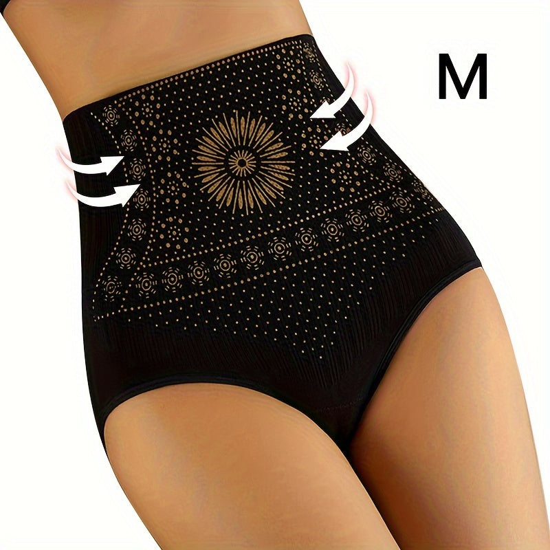 Seamless High-Waist Shapewear Panties - Breathable, Tummy Control Underwear for Fitness & Training