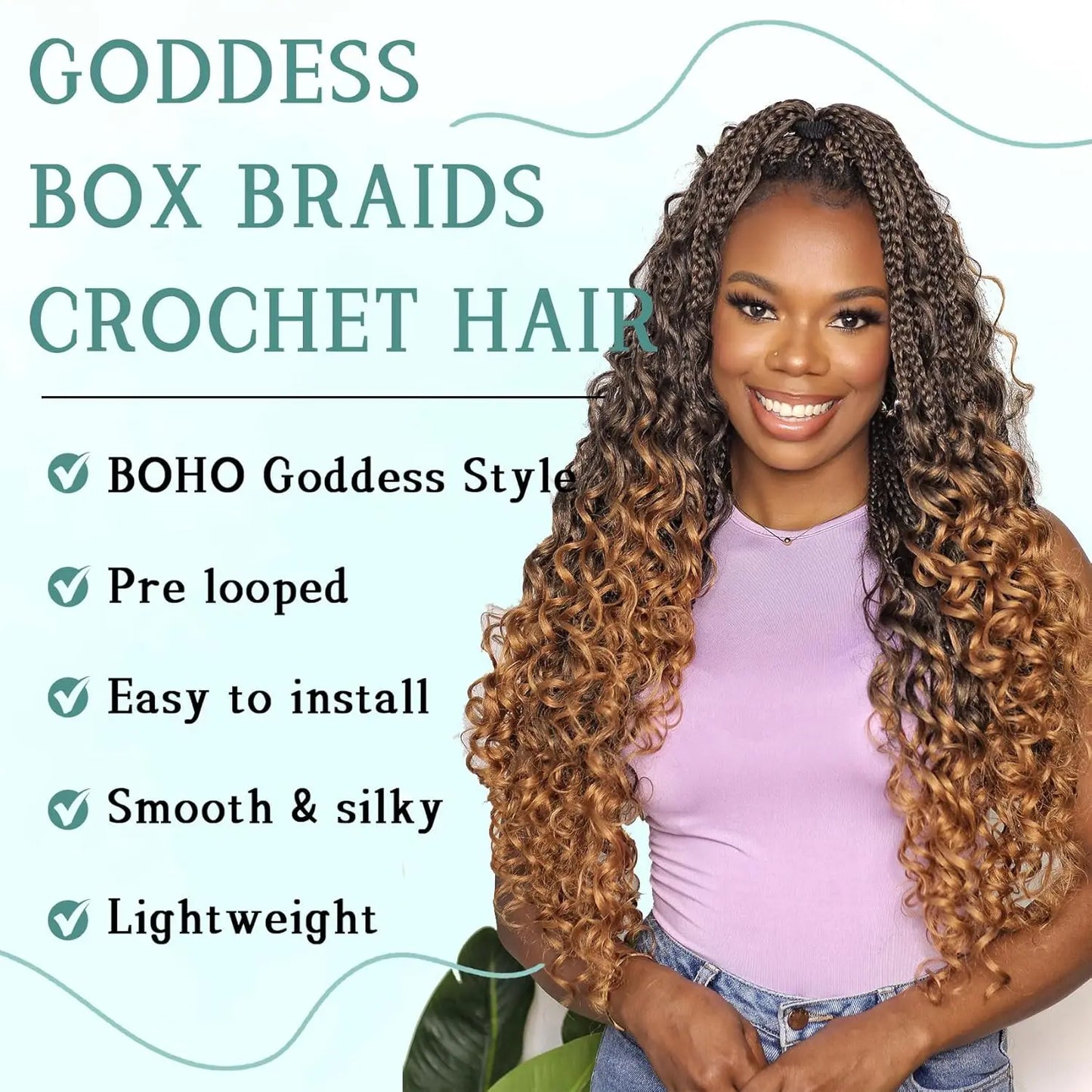 Goddess Box Braids Crochet Hair