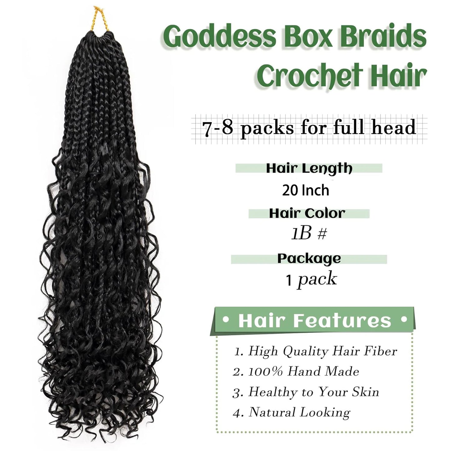 Goddess Box Braids Crochet Hair