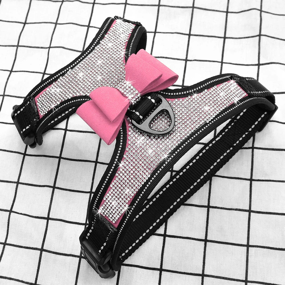 Reflective Dog Harness Nylon Pug Small Medium Dogs Harnesses Vest