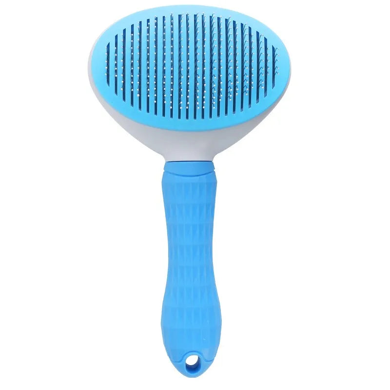 Pet Hair Removal Comb – Stainless Steel Grooming Brush for Dogs and Cats