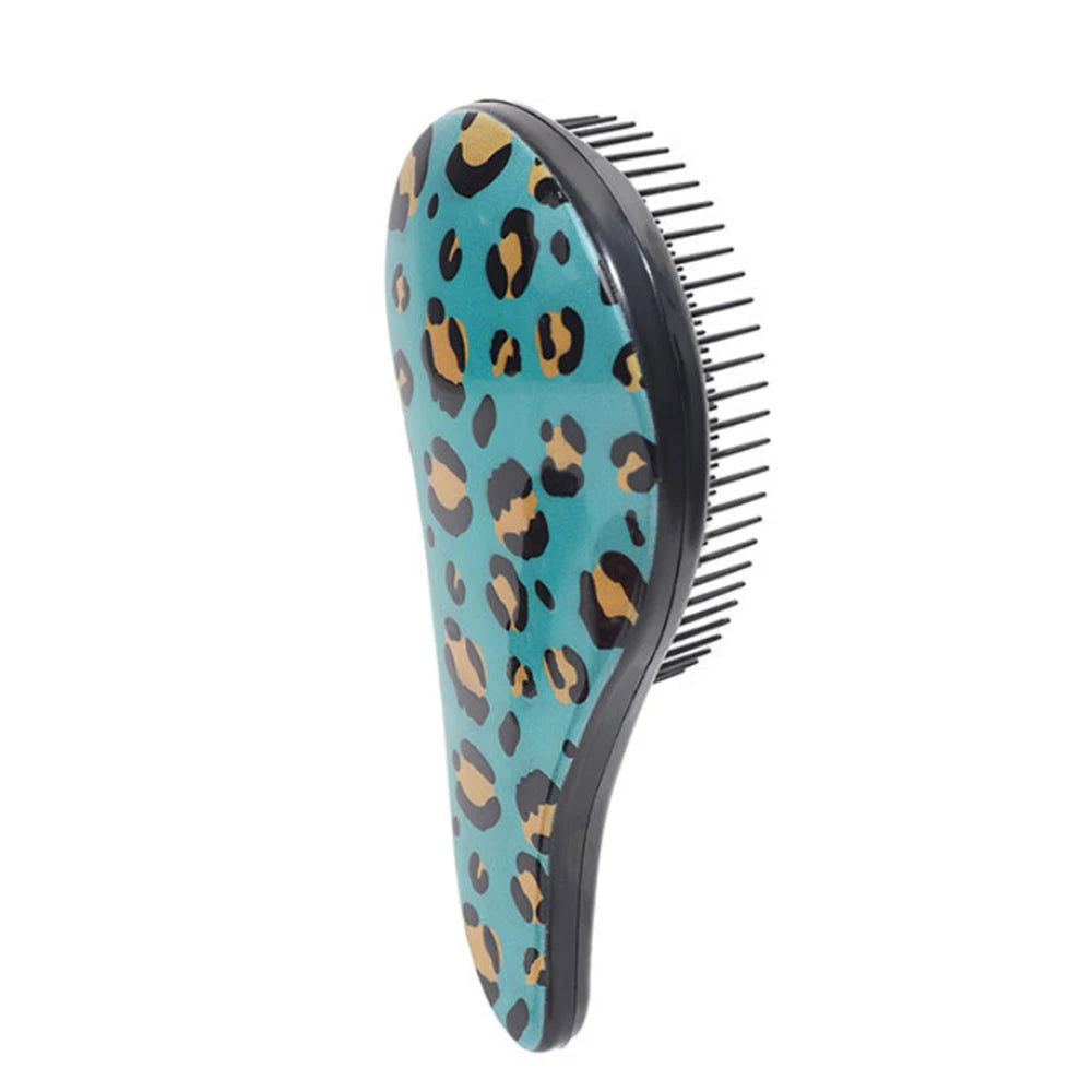 Leopard Print Detangling Hair Comb – Perfect for Wet & Dry Hair