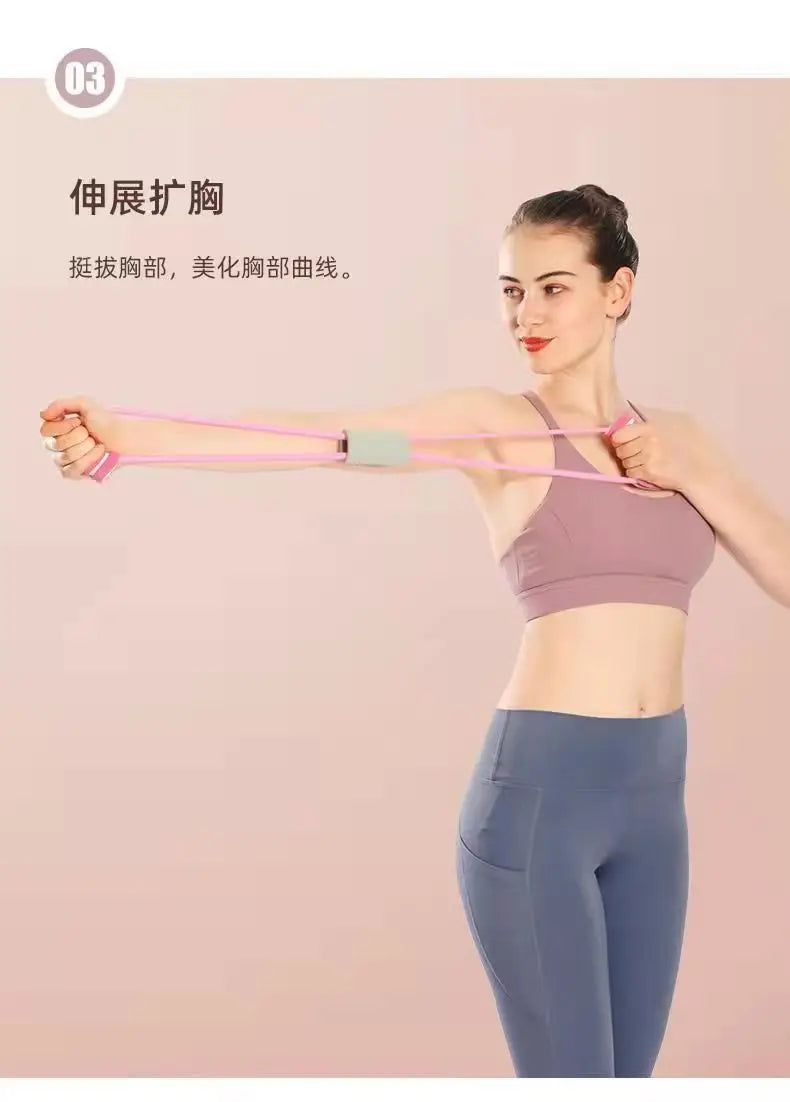 Resistance Bands with Foam Sport At Home Yoga Fitness Accessories