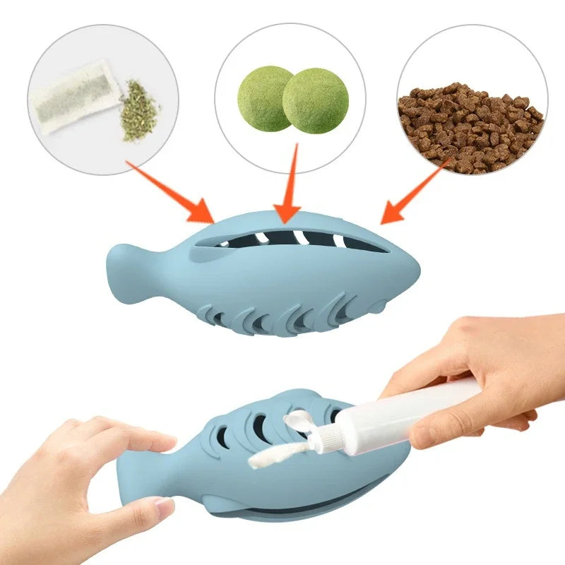 Cat Mint Bite-Resistant Silicone Toy – Fun and Healthy Playtime for Your Feline Friend