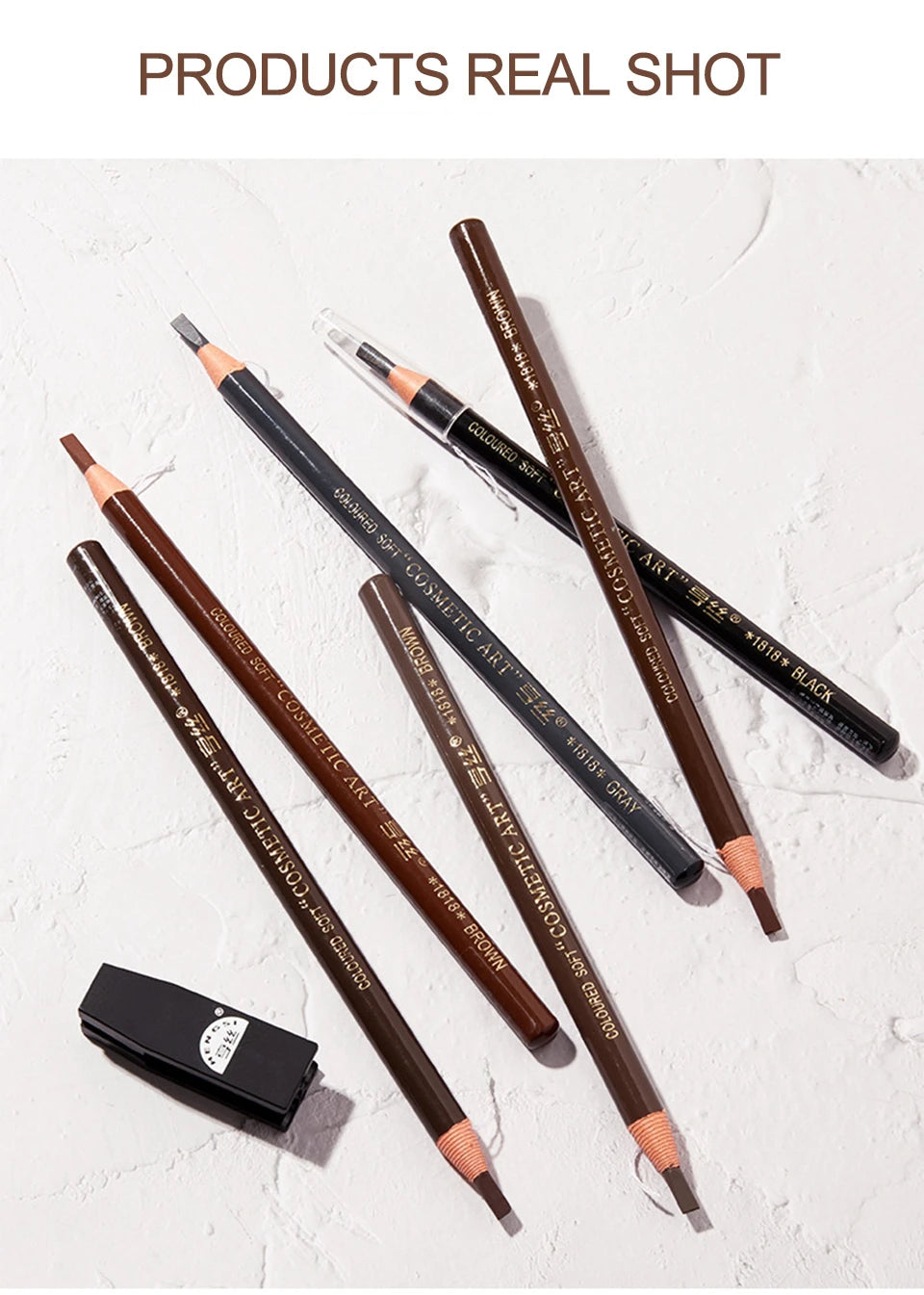 Tear-Off Pull Line Eyebrow Pencil – Perfect Brows Every Time 6 Colors Option Eyebrow Pencil Waterproof