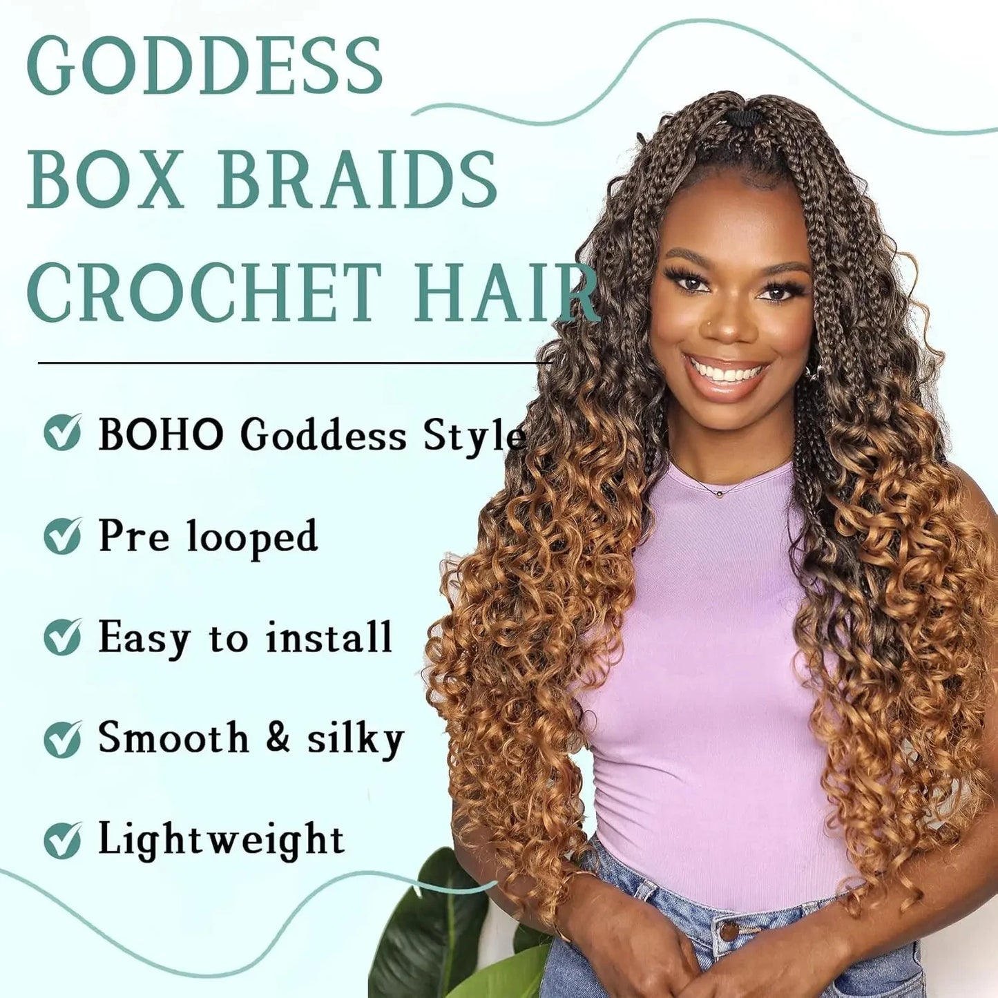 Goddess Box Braids Crochet Hair
