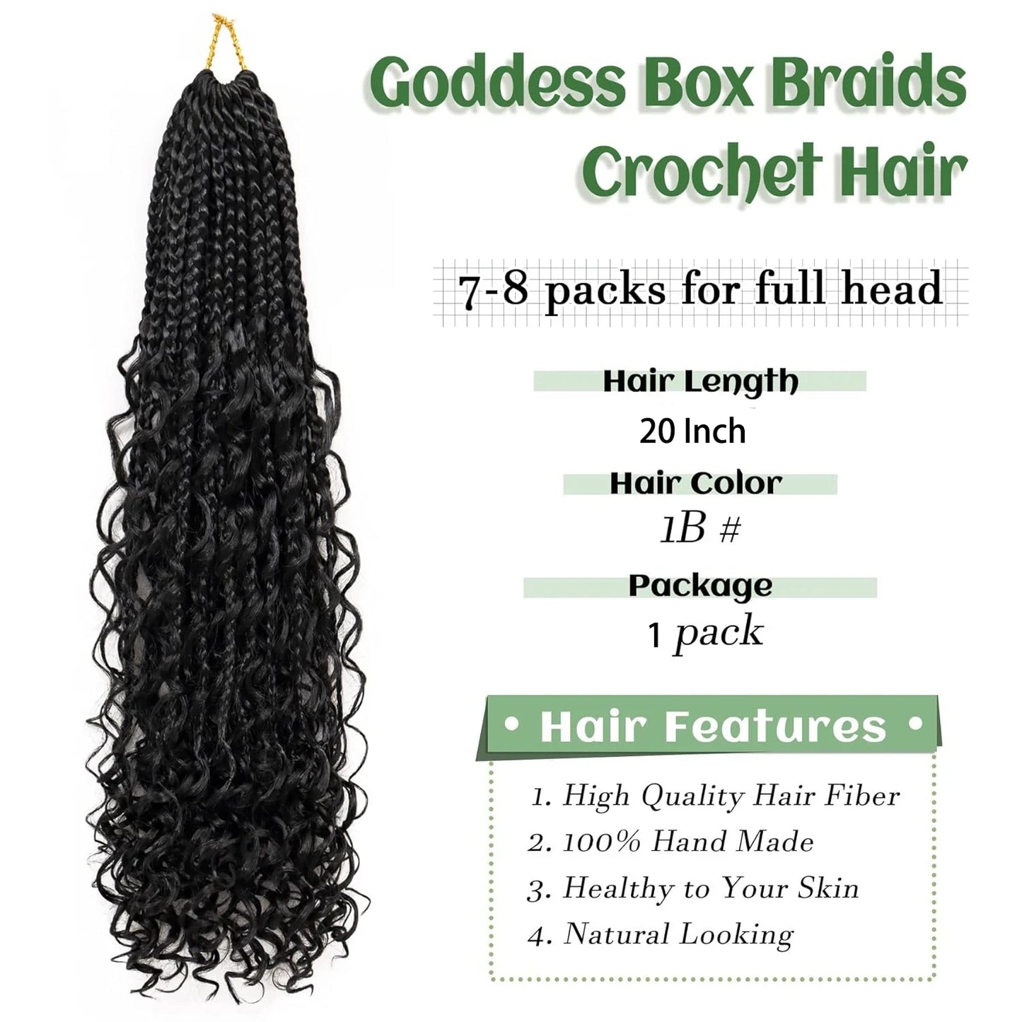 Goddess Box Braids Crochet Hair