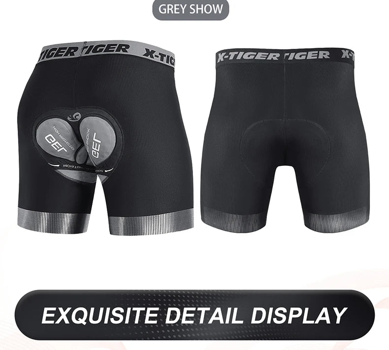 Cycling Underwear Shorts 5D Padded Sports Riding Bike Bicycle MTB Liner