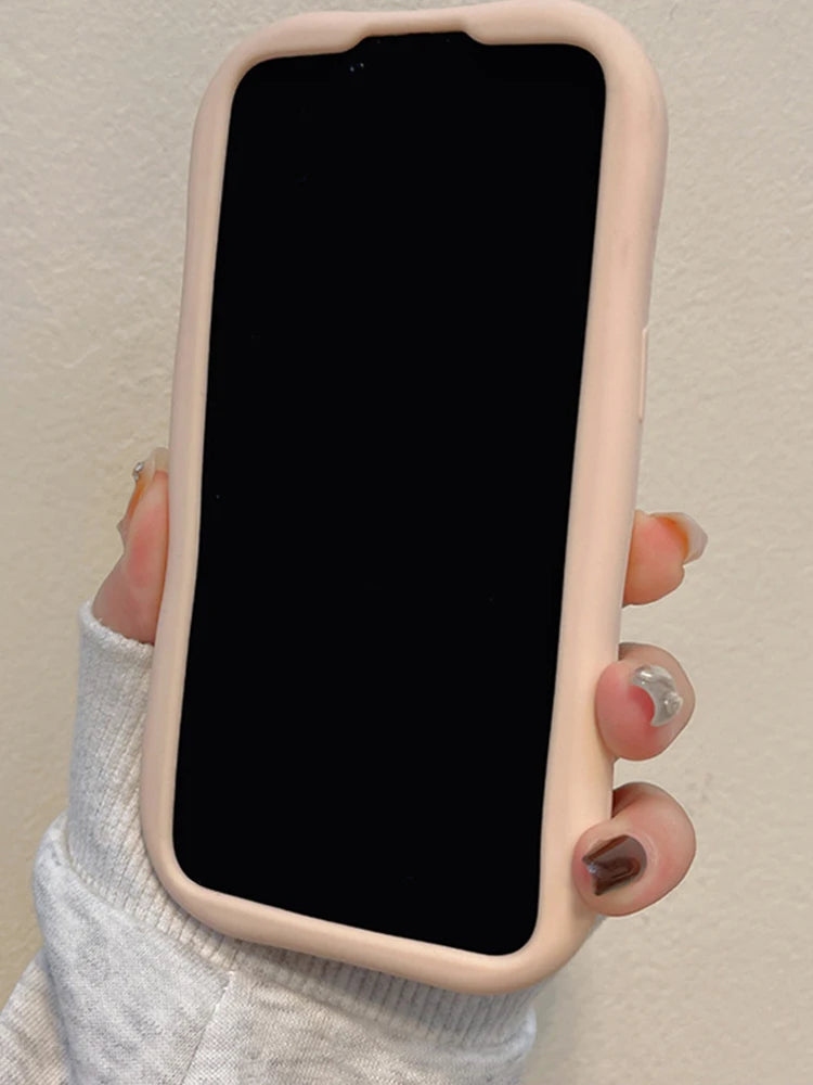 Lovely 3D Bear Silicone Phone Case For iPhone 11 12 13 14 15 16 Pro Max XS XR X 7 8 Plus