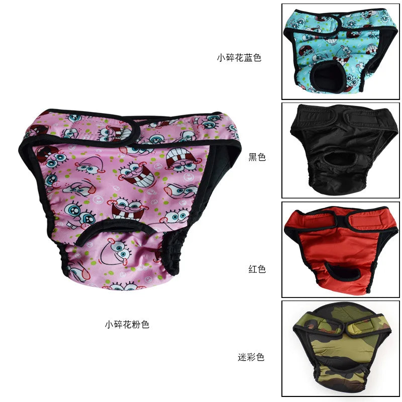 Large Dog Diaper Sanitary Physiological Pants Washable Female Dog Underwear