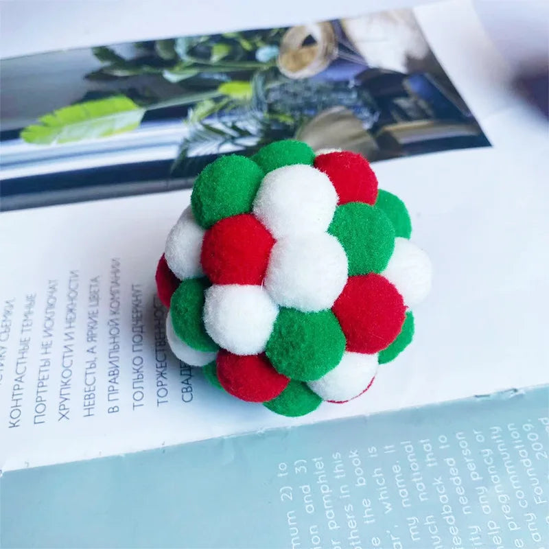 Interactive Plush Cat Toy Balls – Colorful Teaser Toys for Cats