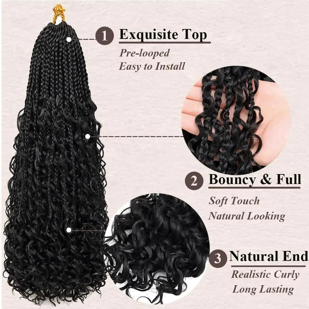 Goddess Box Braids Crochet Hair