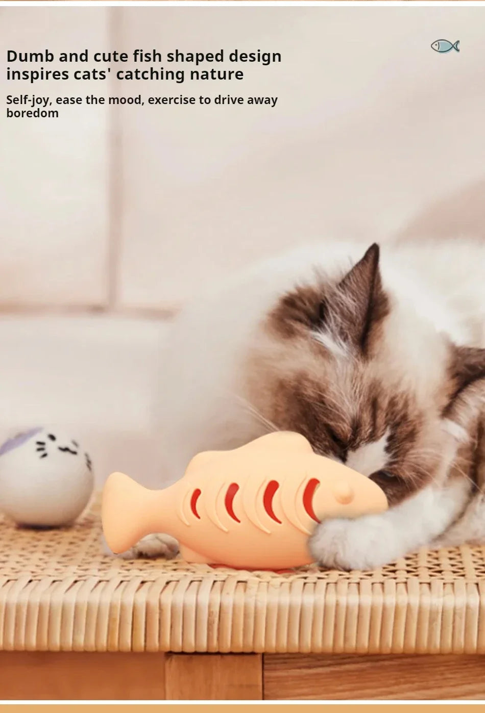 Cat Mint Bite-Resistant Silicone Toy – Fun and Healthy Playtime for Your Feline Friend