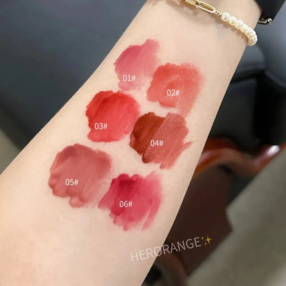 Lightly Glass Water Gloss Herorange Lip Glaze Mirror Moisturizing Plump Lips
