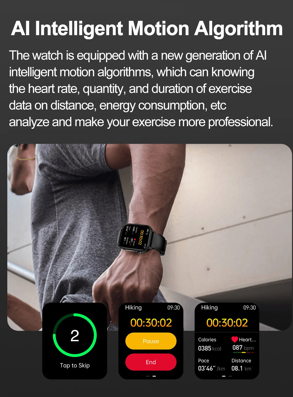 ECG+PPG Medical-Grade Smartwatch for Men: Monitors blood glucose, lipids, and uric acid, with Bluetooth connectivity for comprehensive health tracking.