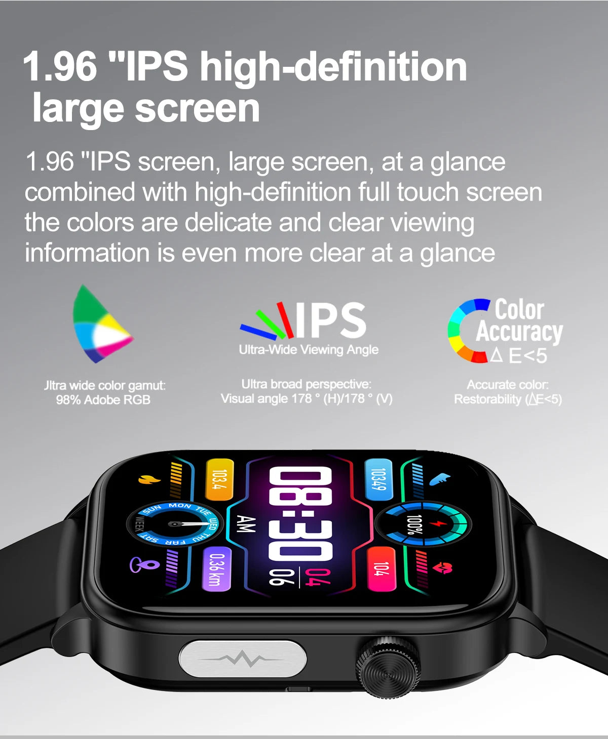 ECG+PPG Medical-Grade Smartwatch for Men: Monitors blood glucose, lipids, and uric acid, with Bluetooth connectivity for comprehensive health tracking.