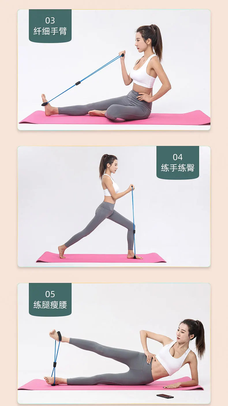 Resistance Bands with Foam Sport At Home Yoga Fitness Accessories