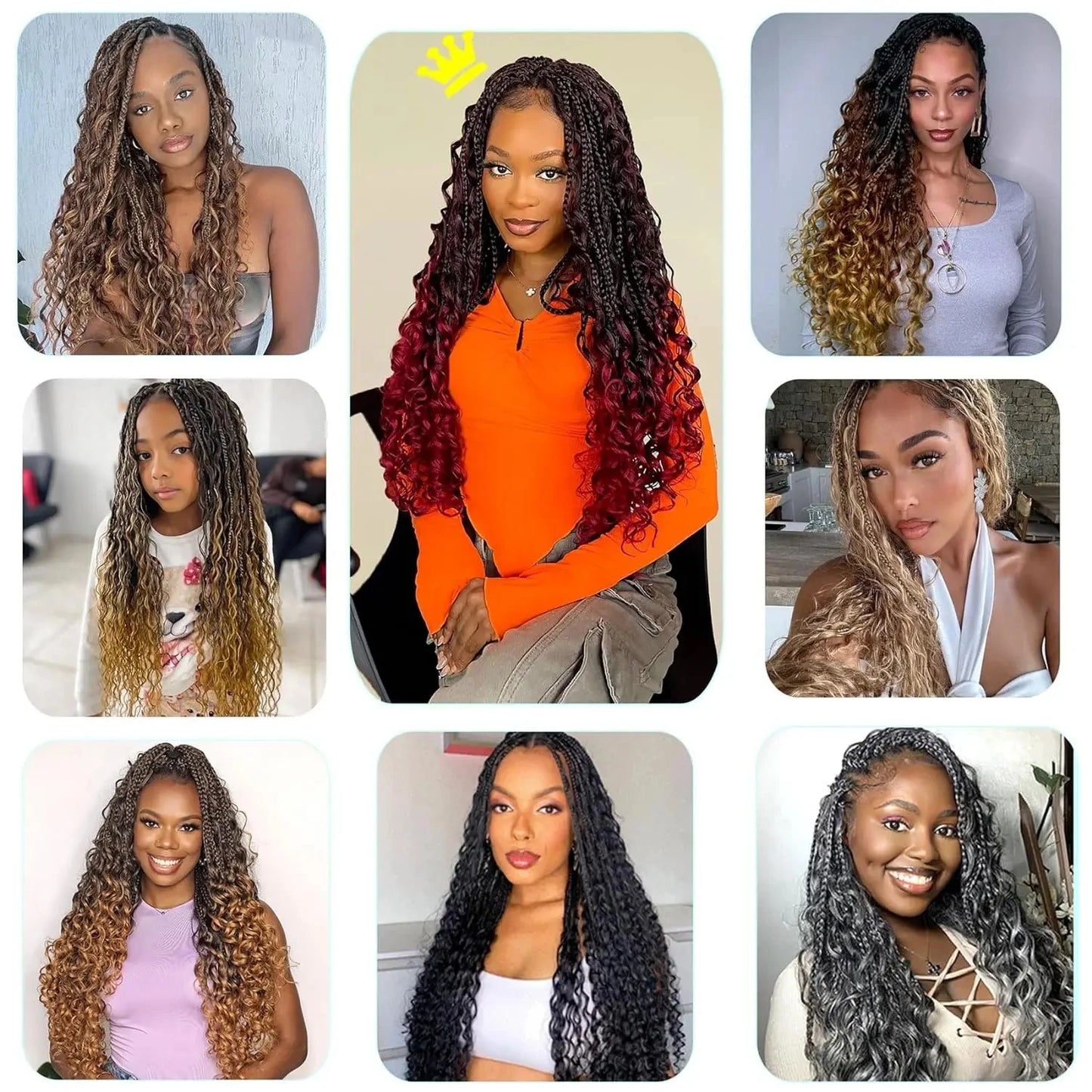 Goddess Box Braids Crochet Hair