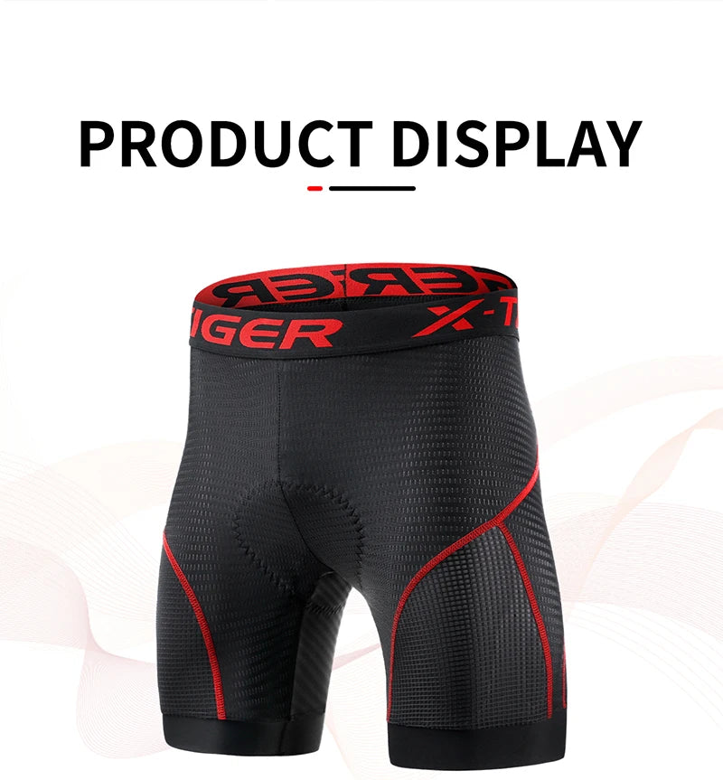 Cycling Underwear Shorts 5D Padded Sports Riding Bike Bicycle MTB Liner