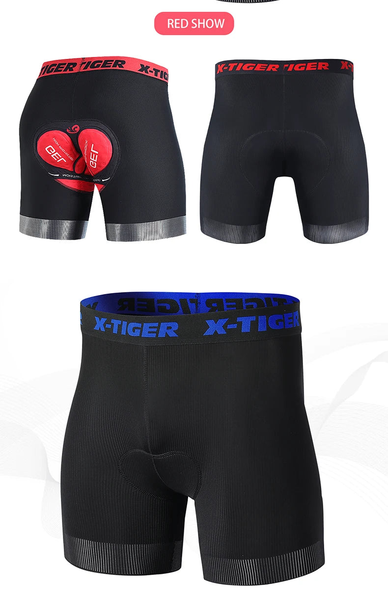 Cycling Underwear Shorts 5D Padded Sports Riding Bike Bicycle MTB Liner