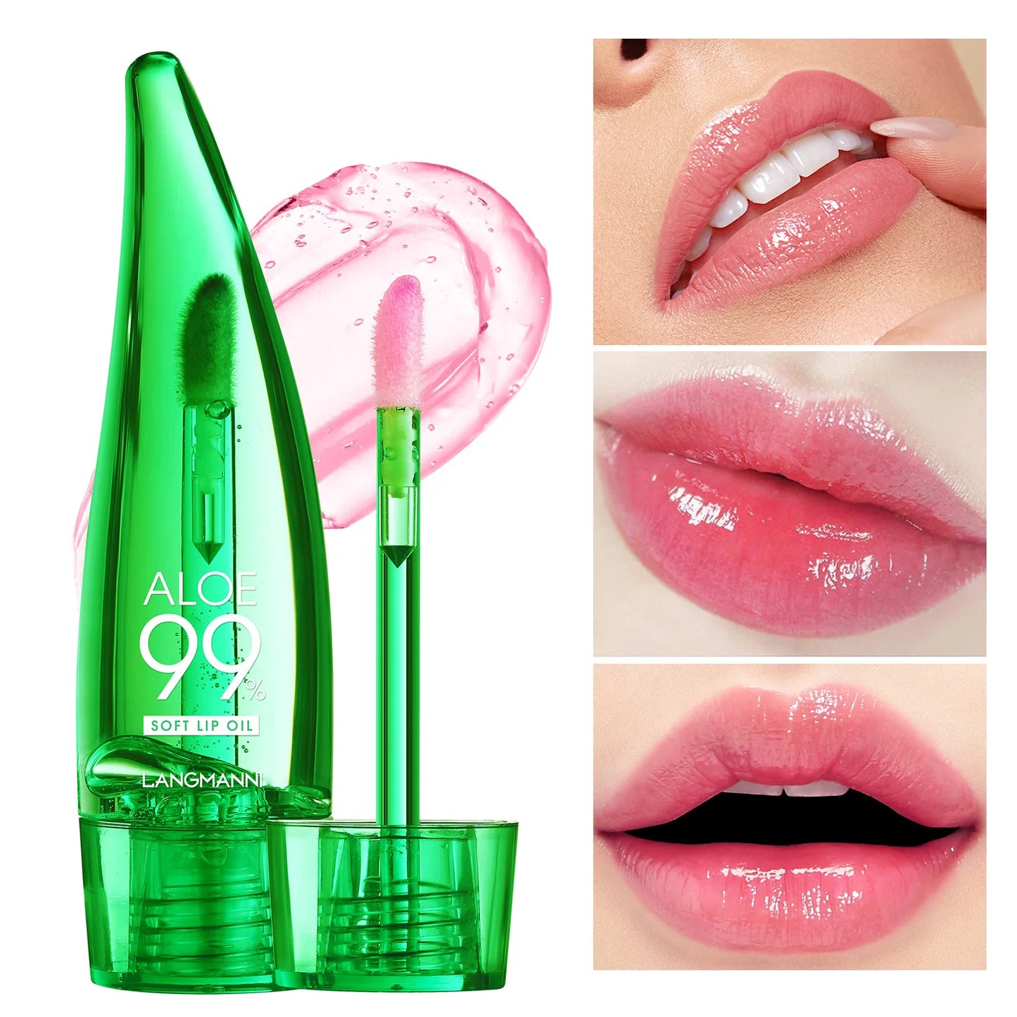 Batom Natural de Aloe Vera Lip Tint Longa Duração À Prova D'Água Hidratante