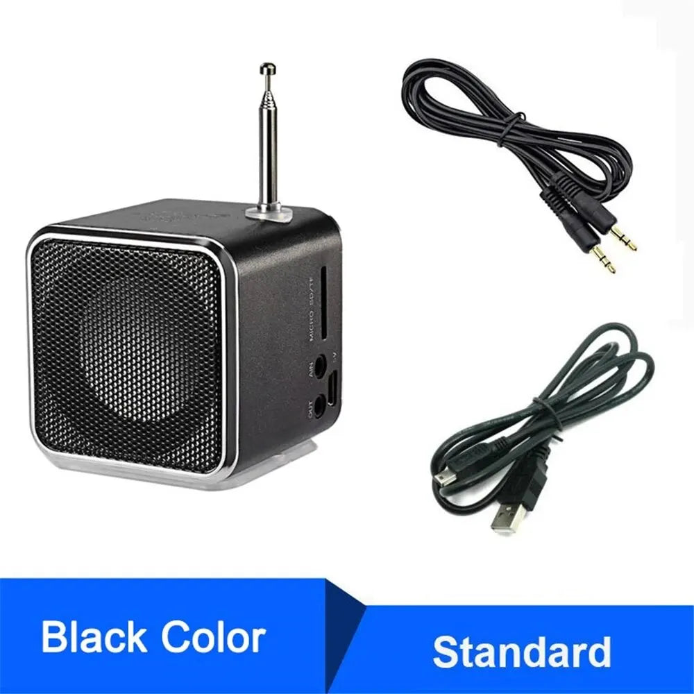 Rádio portátil recarregável FM mini rádio