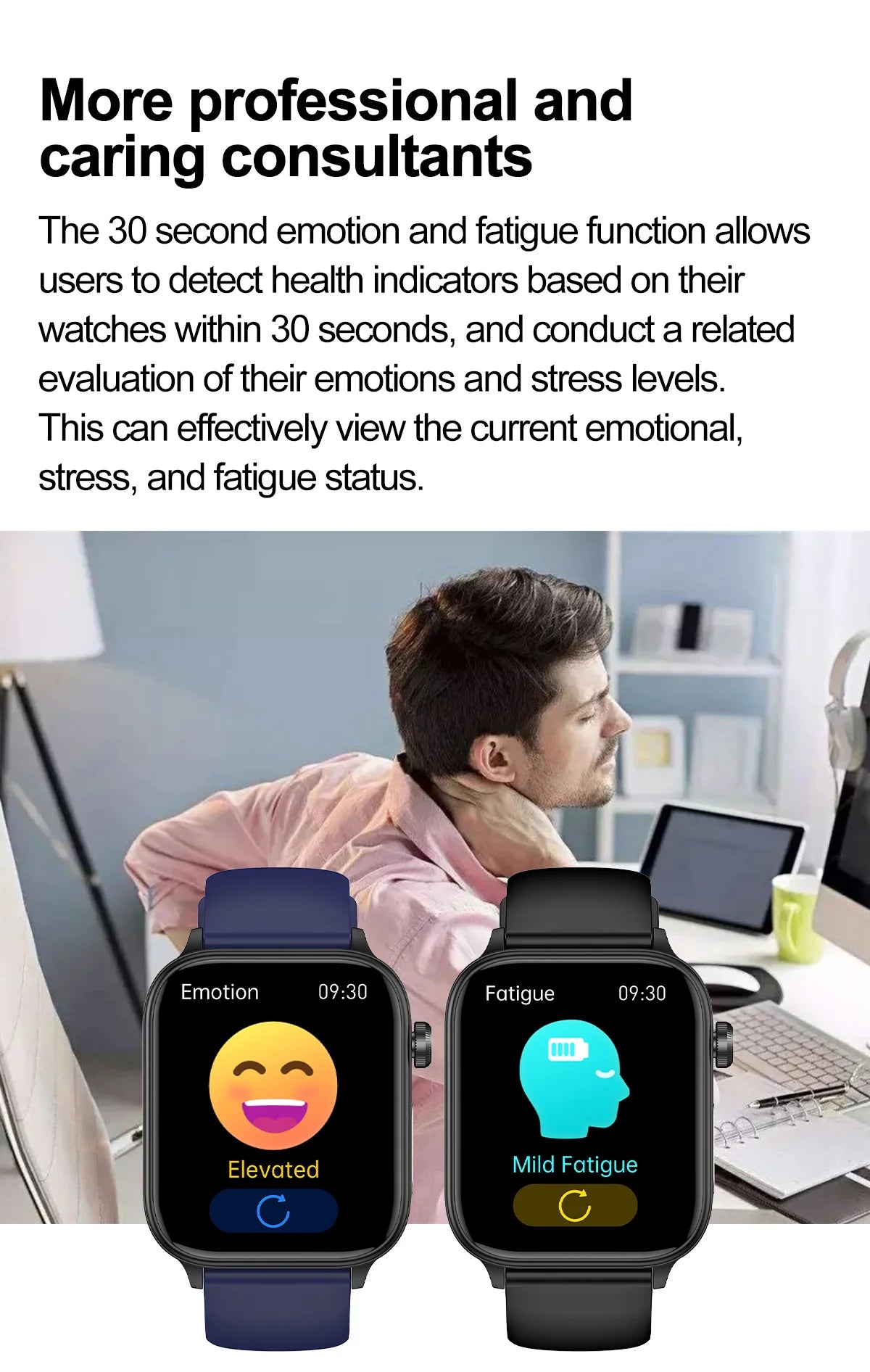 ECG+PPG Medical-Grade Smartwatch for Men: Monitors blood glucose, lipids, and uric acid, with Bluetooth connectivity for comprehensive health tracking.