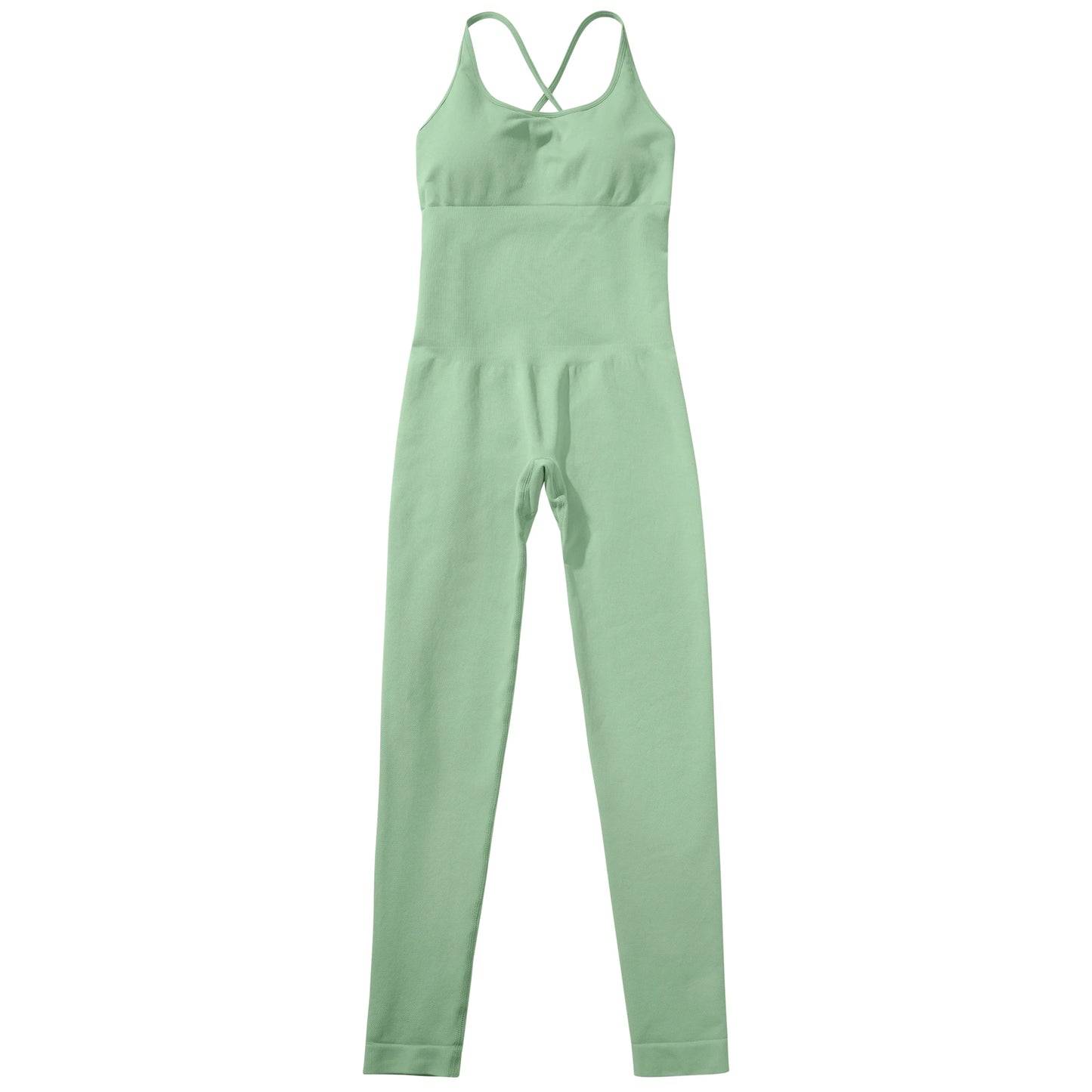 OMKAGI Women’s Full-Length Bodycon Jumpsuit – Sleeveless Athletic & Casual Wear