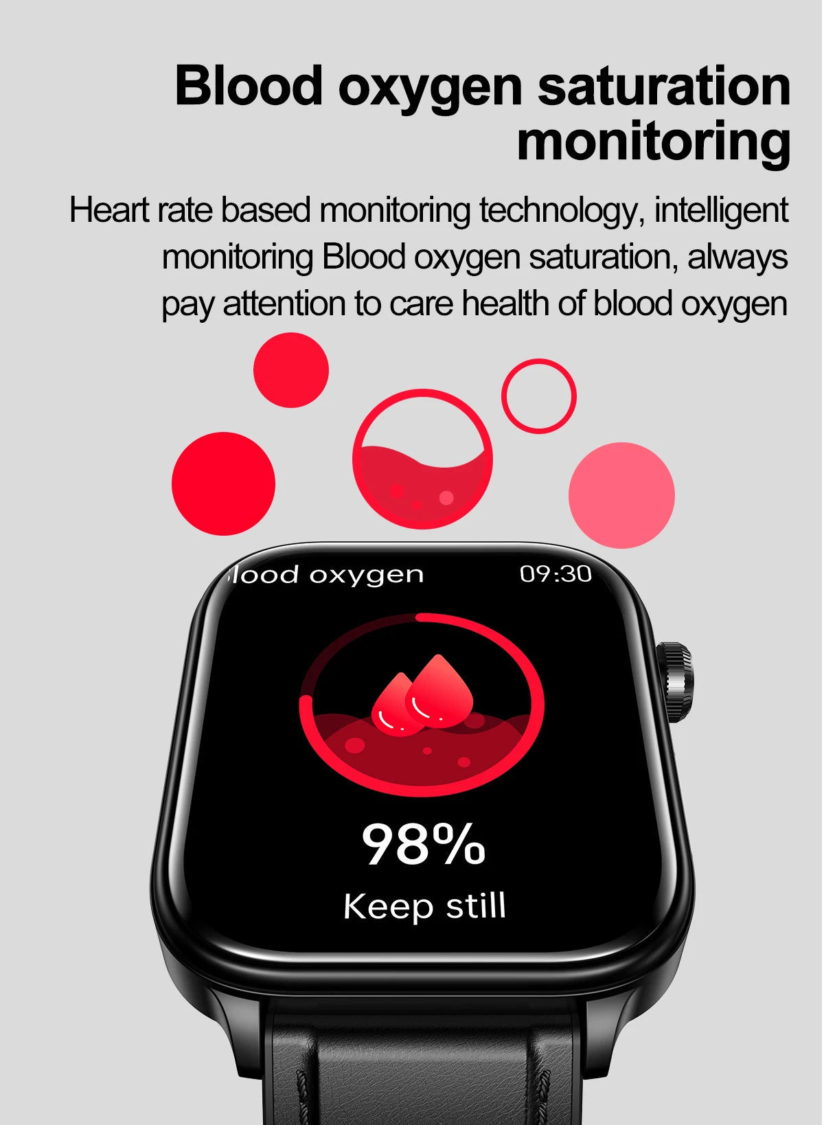 ECG+PPG Medical-Grade Smartwatch for Men: Monitors blood glucose, lipids, and uric acid, with Bluetooth connectivity for comprehensive health tracking.