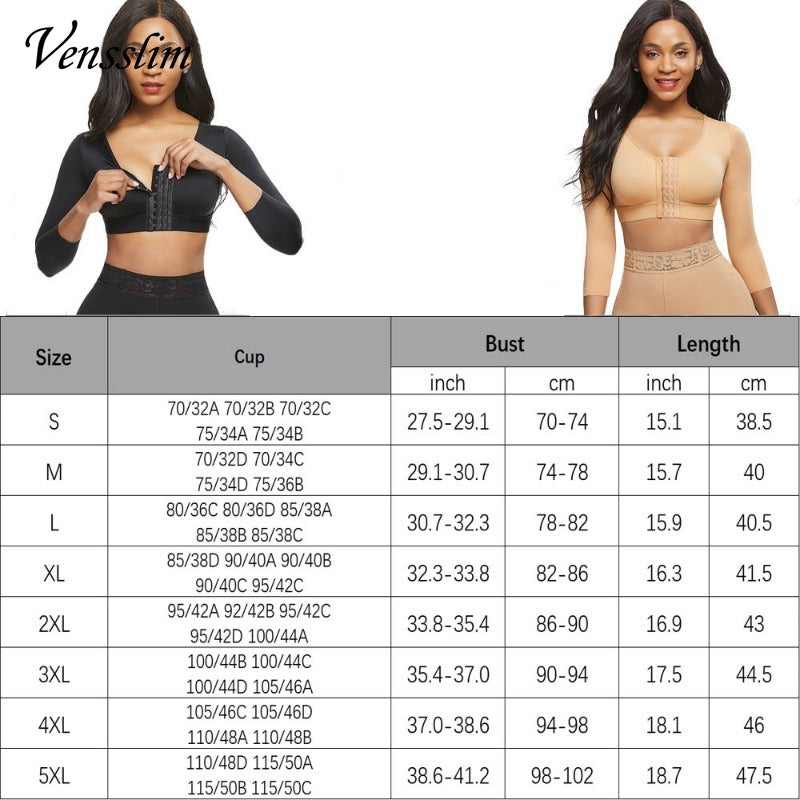 Vensslim Waist Trainer Arm Body Shaper