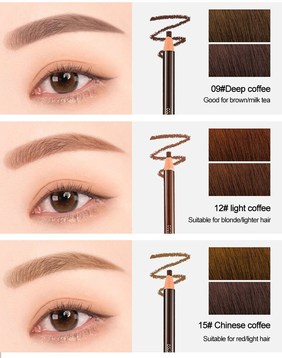 Tear-Off Pull Line Eyebrow Pencil – Perfect Brows Every Time 6 Colors Option Eyebrow Pencil Waterproof