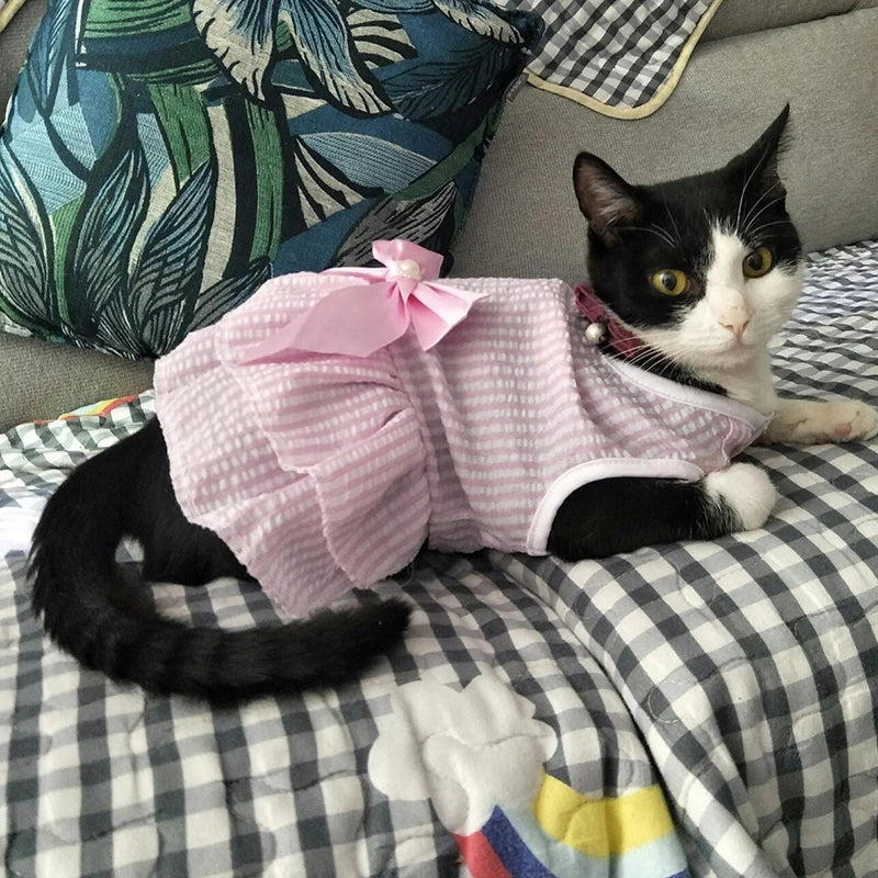 Cat Puppy Princess Dress for Cats Kitten