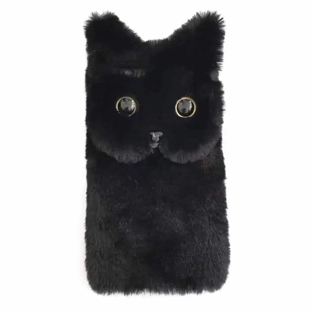 Plush Fur Phone Case For iPhone 15 14 XS XR X 13 12 11 Pro Max fluffy Fur Cover For iPhone 6 6S 7 8 Plus Cases
