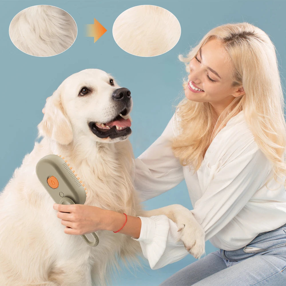 PawSpa Pro™ 3-in-1 Electric Pet Grooming Brush
