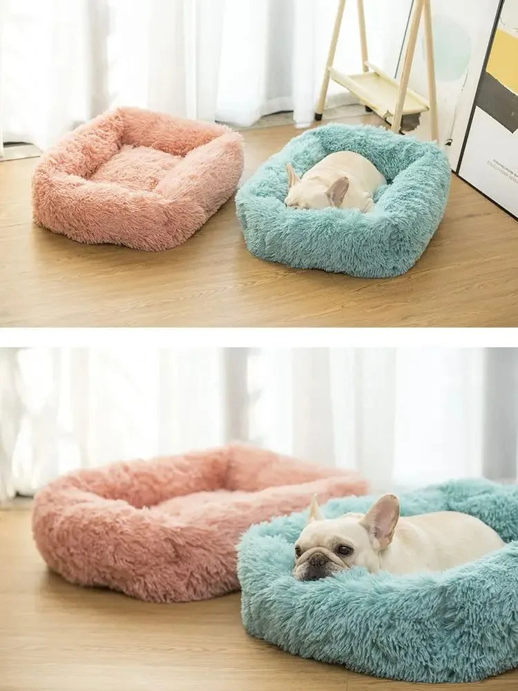Rectangle Plush Dog Bed