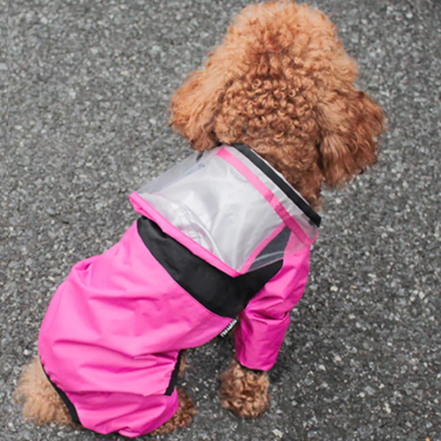 PawGuard Pet Dog Raincoat – The Dog Face Waterproof Jumpsuit