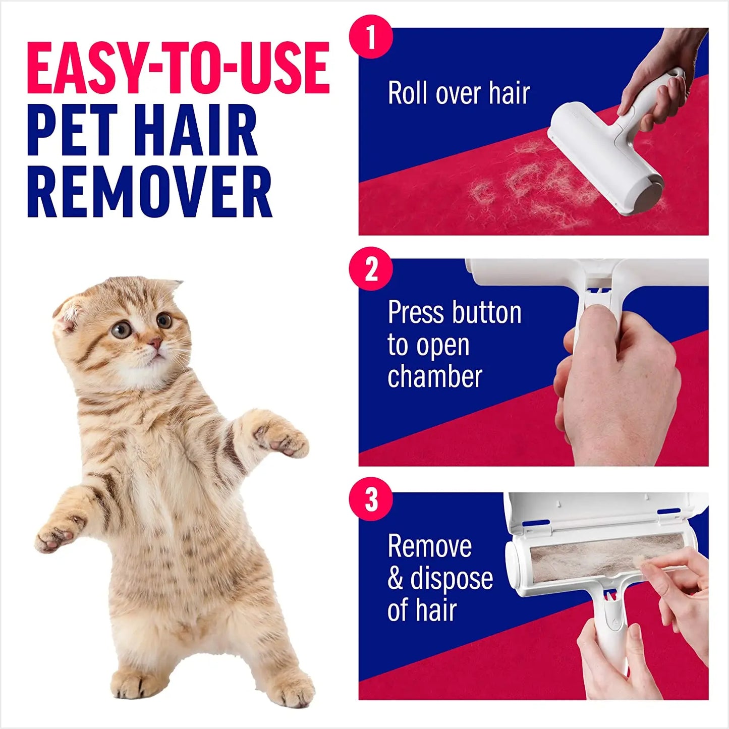 Pet Hair Remover Roller Dog & Cat Fur Remover