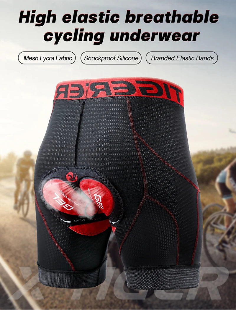Cycling Underwear Shorts 5D Padded Sports Riding Bike Bicycle MTB Liner
