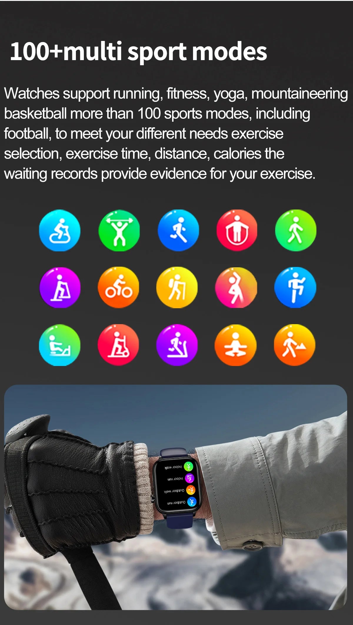 ECG+PPG Medical-Grade Smartwatch for Men: Monitors blood glucose, lipids, and uric acid, with Bluetooth connectivity for comprehensive health tracking.