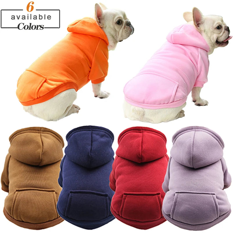 Winter Dog Hoodie – Soft Fleece Jacket for Small and Medium Dogs