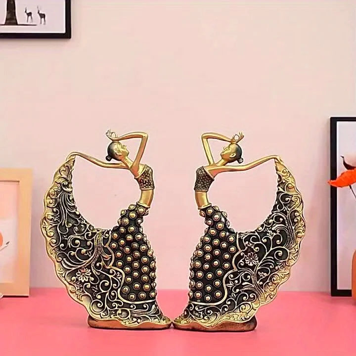 RegalPlume – The Graceful Peacock Dancer Home Deco