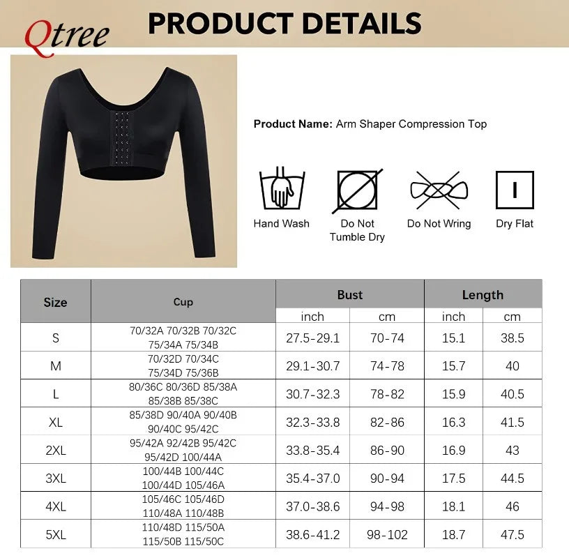 Vensslim Waist Trainer Arm Body Shaper