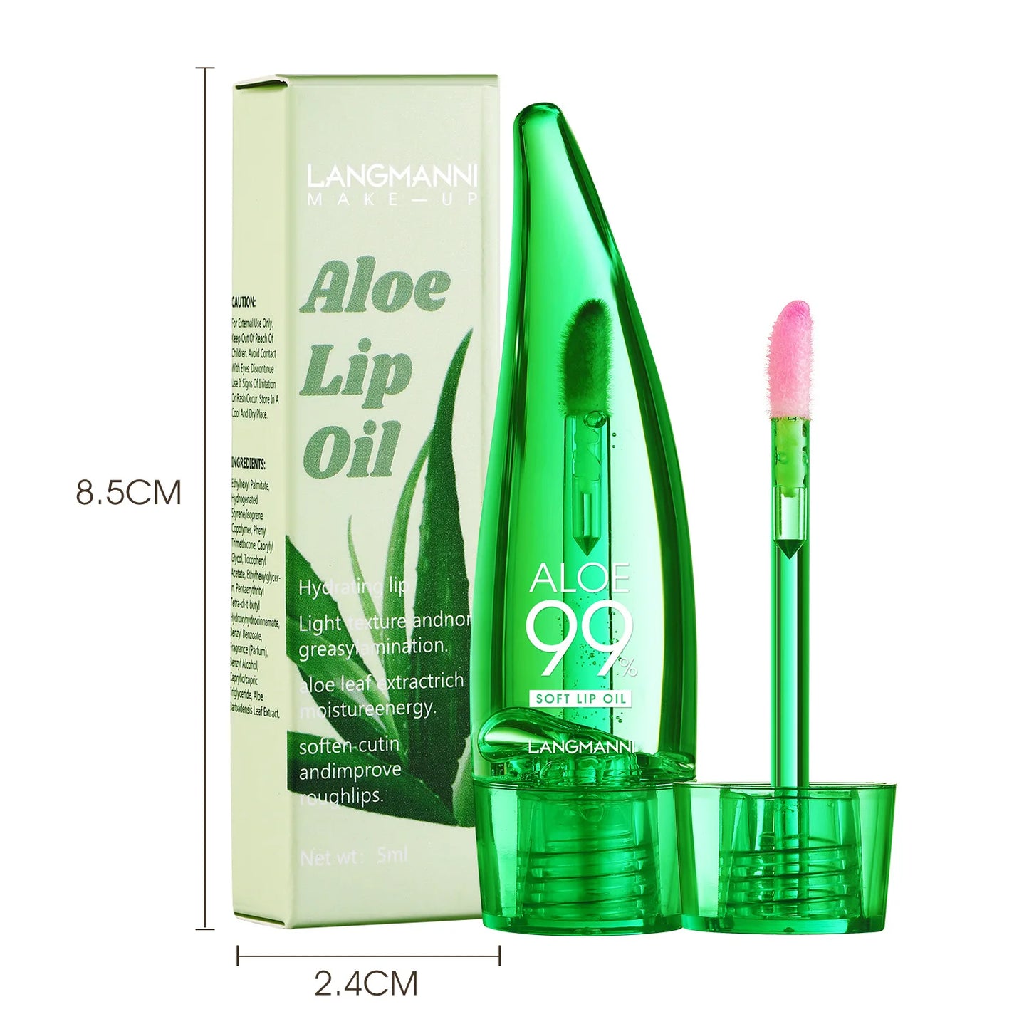 Batom Natural de Aloe Vera Lip Tint Longa Duração À Prova D'Água Hidratante