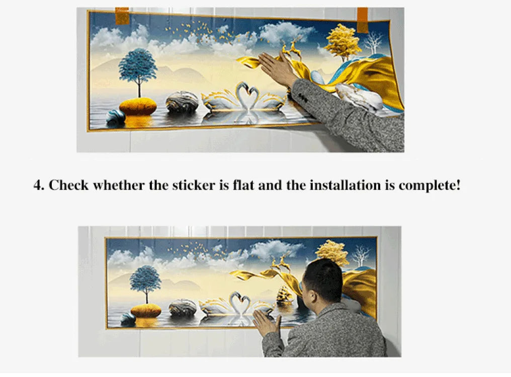 Modern Light and Shadow Wall Painting