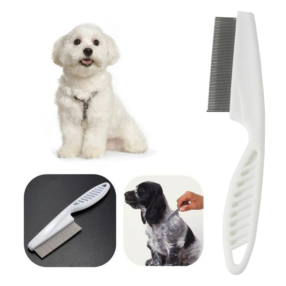 Pet Flea Comb for Cats and Dogs – Stainless Steel Comfort Hair Comb